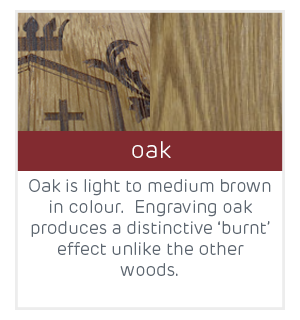 engraved example oak